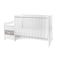 Letto MAXI PLUS NEW white+artwood /Letto per bambini+mobiletto multifunzionale/